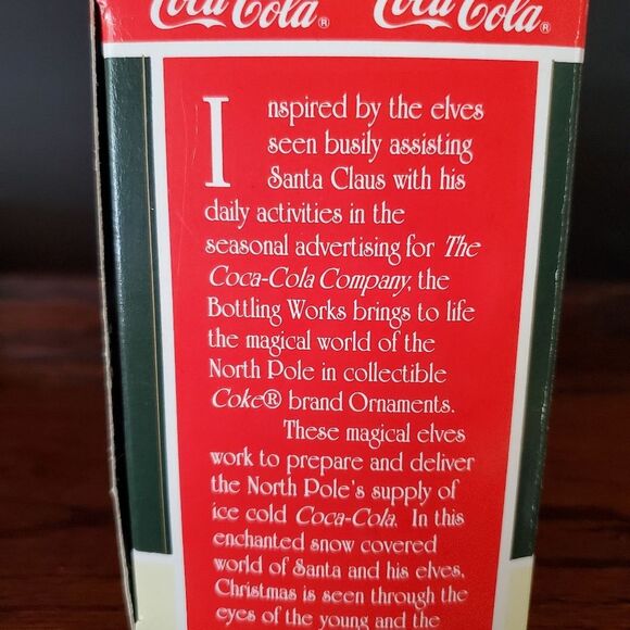 VTG Coca-Cola Bottling Works Christmas Tree Ornament 1996 - Picture 5 of 6